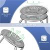 image175quot Classroom Stools Set of 6 Steel Stools for School Elementary Kids Stools wDaisy Design Stackable Stools for Classroom Home Office Outdoors Garden GrayGrey