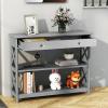 image39 Inch Entryway Table Narrow Long Behind Sofa Table Boho Entry TableFluted Console Table with Large Drawers and Open Wide Storage Shelf for Entryway Living Room Foyer Hallway NavyGrey