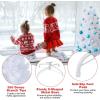 image6 FT White Christmas Tree Xmas Pine Tree Artificial Christmas Tree with Solid Sturdy Metal Stand Legs for Home Office Party Festival Holiday Decorations with 650 Tips Easy Assembly4ft 11in