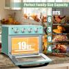 image8 in 1 Air Fryer Toaster 19QT18L 360Convection Cooking Combo w 160 Min Timer Countertop Oven w 250475F Temp Control BakeBroilToastDehydrateReheat Green