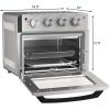 image8 in 1 Air Fryer Toaster 19QT18L 360Convection Cooking Combo w 160 Min Timer Countertop Oven w 250475F Temp Control BakeBroilToastDehydrateReheat Silver