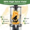 imageCold Press Juicer 53quot Wide Feed Chute Easy to Clean Juicers wCleaning Brush ampamp 2 Cups 200W Power Motor Slow Masticating Juicer Machine wHigh Juice Yield for Whole Vegetables ampamp Fruits