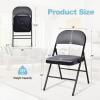 imageDinging Chairs 4 Pack Stackable Event Seats wCushion Portable Waiting Room Chairs Indoor Outdoor Folding Chairs wStudy Metal Frame for Party Events Bulk Picnic Kitchen Dining Gray4