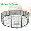 imageDog Playpen Indoor Outdoor 8 Panels 48quot Height Metal Dog Fence with Door for Large Medium Small Dogs Cats Pets Foldable Puppy Playpen for RV Camping Garden Yard16 Panels