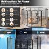 imageDog Playpen Indoor Outdoor 8 Panels 48quot Height Metal Dog Fence with Door for Large Medium Small Dogs Cats Pets Foldable Puppy Playpen for RV Camping Garden Yard16 Panels
