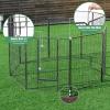 imageDog Playpen Indoor Outdoor 8 Panels 48quot Height Metal Dog Fence with Door for Large Medium Small Dogs Cats Pets Foldable Puppy Playpen for RV Camping Garden Yard16 Panels