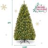 imageDual Color Change 5 FT PreLit Artificial Christmas Tree 150 LED Lights 600 PVC Branch Tips Metal Stand 11 Color Modes FireResistant Hinged Xmas Tree for Home Holiday Party5ft