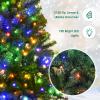 imageDual Color Change 5 FT PreLit Artificial Christmas Tree 150 LED Lights 600 PVC Branch Tips Metal Stand 11 Color Modes FireResistant Hinged Xmas Tree for Home Holiday Party8ft