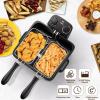 imageElectric Deep Fryer with 3 Baskets 53Qt Adjustable Temperature Electric Oil Fryer wTimer View Window Lid Professional Style NonStick Inner Pot Easy to Clean Deep Fryer for Home Use