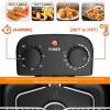 imageElectric Deep Fryer with 3 Baskets 53Qt Adjustable Temperature Electric Oil Fryer wTimer View Window Lid Professional Style NonStick Inner Pot Easy to Clean Deep Fryer for Home Use