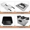 imageElectric Deep Fryer with 3 Baskets 53Qt Adjustable Temperature Electric Oil Fryer wTimer View Window Lid Professional Style NonStick Inner Pot Easy to Clean Deep Fryer for Home Use