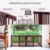 imageFree Standing Dog Gate 2880 Expandable Indoor Dog Fence Stand Alone Safety Pet Gate for Small to Medium Sized Dogs Extra Wide Pet Barrier Step Over Dog Gate for Stairs Entrance Doorways