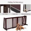 imageFree Standing Dog Gate 2880 Expandable Indoor Dog Fence Stand Alone Safety Pet Gate for Small to Medium Sized Dogs Extra Wide Pet Barrier Step Over Dog Gate for Stairs Entrance Doorways