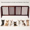 imageFree Standing Dog Gate 2880 Expandable Indoor Dog Fence Stand Alone Safety Pet Gate for Small to Medium Sized Dogs Extra Wide Pet Barrier Step Over Dog Gate for Stairs Entrance Doorways
