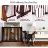 imageFree Standing Dog Gate 2880 Expandable Indoor Dog Fence Stand Alone Safety Pet Gate for Small to Medium Sized Dogs Extra Wide Pet Barrier Step Over Dog Gate for Stairs Entrance Doorways