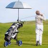 imageGRAFFY Golf Push Cart with Seat 3 Wheel Golf Pull Cart with HeightAdjustable Handle Lightweight Folding Golf Trolley with Scoreboard Bag Foot Brake Cup ampamp Umbrella HolderNavy