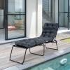 imageGRAFFY Patio Chaise Lounge Cushion 72quot x 22quot x 4quot Lounge Chair Cushion Tufted Lounger Cushion with 4 String Ties Thickened OilProof for Terrace Poolside Outdoor Indoor GreyGrey