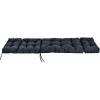 imageGRAFFY Patio Chaise Lounge Cushion 72quot x 22quot x 4quot Lounge Chair Cushion Tufted Lounger Cushion with 4 String Ties Thickened OilProof for Terrace Poolside Outdoor Indoor GreyGrey