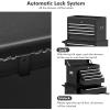 imageGRAFFY Rolling Tool Chest w6 DrawersMetal Tool Storage Cabinet w4 Hooks ampamp Universal Casters Toolbox Organizer wLock for GarageWarehouse BlackBlack