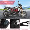imageKids Motorcycle Aprilia Licensed 12V Battery Powered Ride On Bike wDetachable Training Wheels AntiSkid Handlebar Headlight ampamp Music Foot Pedal Electric Bike for Kids Boys ampamp Girls RedBlack