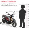 imageKids Motorcycle Aprilia Licensed 12V Battery Powered Ride On Bike wDetachable Training Wheels AntiSkid Handlebar Headlight ampamp Music Foot Pedal Electric Bike for Kids Boys ampamp Girls RedBlack