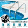 imagePool Ladder3Step Handrails Stairs wNonSlip Heavy Duty Steps Reliable 265 lbs Load Capacity Swimming Pool Ladder Above Ground for Any Decking Surface Inground Gym Easy to Install