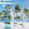 imagePool Ladder3Step Handrails Stairs wNonSlip Heavy Duty Steps Reliable 265 lbs Load Capacity Swimming Pool Ladder Above Ground for Any Decking Surface Inground Gym Easy to Install