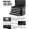 imageTool Chest 5Drawer Rolling Tool Storage Cabinet wAuto Locking System ampamp Lockable Wheels Detachable Top Tool Box Metal Tool Cart for Warehouse Garage Workshop Barbershop Repair Shop RedBlack