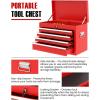 imageTool Chest 5Drawer Rolling Tool Storage Cabinet wAuto Locking System ampamp Lockable Wheels Detachable Top Tool Box Metal Tool Cart for Warehouse Garage Workshop Barbershop Repair Shop RedRed