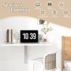 imageWallMounted Desk 315quot x 235quot Dual Folding Workbench DropLeaf Foldable Table SpaceSaving Folding Desk for Small Spaces Kitchen Laundry Room Home Office WhiteWhite