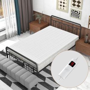 imageHeated Mattress Pad King Size  Electric Mattress Pad wOverheat Protection 9H Auto ShutOff ampamp 9 Heat Settings wDual Controller Machine Washable Bed Warmer King 80quot x 78quotTwin