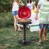 image1600W Electric Grill Outdoor 15Serving Freestanding Camping Grill wRemovable NonStick Grilling Rack Oil Drip Tray Temperature Adjustable Portable BBQ Grill for Patio Backyard RedRed