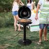 image1600W Electric Grill Outdoor 15Serving Freestanding Camping Grill wRemovable NonStick Grilling Rack Oil Drip Tray Temperature Adjustable Portable BBQ Grill for Patio Backyard RedBlack