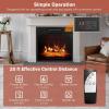 image18quot Electric Fireplace Inserts 1400W Recessed Fireplace Heater wRemote Control Adjustable Temperature ampamp Flame Effects 6H Timer Small Wall Mounted Electric Heater for Indoor Use 18inch18inch