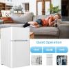 image32 CuFt Mini Fridge with Freezer Compact Mini Refrigerator with 2 Reversible Doors Adjustable Thermostat Removable Glass Shelves Low Noise Small Refrigerator for Office Dorm BlackWhite