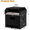 image4 in 1 Pizza Oven Outdoor 2Layer Detachable Pizza Oven wShovel Pizza Stone Cooking Grill Protective Cover ampamp Convenient Handle Charcoal Grill Oven ampamp Fire Pit for Party Camping BBQ