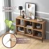 image6 Cube Bookcase 3Tier Wood Freestanding Organizer with 5 Elevated Metal Legs ampamp Adjustable Shelf Storage Open Book Shelf for Home OfficeLiving Room WhiteNatural