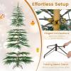 image65FT Artificial Cypress Christmas Tree Prelit Xmas Tree w 430 Warm White LED Lights ampamp 470 PE Branch Tips Holiday Decoration wAuto Timer ampamp Foldable Metal Stand for Home Office 65FT7ft 6in