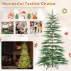 image65FT Artificial Cypress Christmas Tree Prelit Xmas Tree w 430 Warm White LED Lights ampamp 470 PE Branch Tips Holiday Decoration wAuto Timer ampamp Foldable Metal Stand for Home Office 65FT6ft 5in