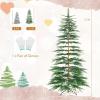 image65FT Artificial Cypress Christmas Tree Prelit Xmas Tree w 430 Warm White LED Lights ampamp 470 PE Branch Tips Holiday Decoration wAuto Timer ampamp Foldable Metal Stand for Home Office 65FT7ft 6in