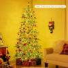 image65FT Artificial Cypress Christmas Tree Prelit Xmas Tree w 430 Warm White LED Lights ampamp 470 PE Branch Tips Holiday Decoration wAuto Timer ampamp Foldable Metal Stand for Home Office 65FT7ft 6in