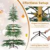 image65FT Artificial Cypress Christmas Tree Prelit Xmas Tree w 430 Warm White LED Lights ampamp 470 PE Branch Tips Holiday Decoration wAuto Timer ampamp Foldable Metal Stand for Home Office 65FT6ft 5in
