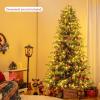 image6FT PreLit Artificial Christmas Tree Hinged Xmas Tree with 270 Warm White LED Lights 746 Branch Tips ampamp Folding Metal Stand Indoor Holiday Decoration for Home Office ampamp Party 6ft8ft