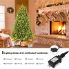 image6FT PreLit Artificial Christmas Tree Premium Spruce Tree with 650 LED Lights ampamp 8 Lighting Modes Hinged Branches ampamp Foldable Metal Stand Ideal for Home Office Party 6ft6ft