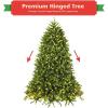 image6FT PreLit Artificial Christmas Tree Premium Spruce Tree with 650 LED Lights ampamp 8 Lighting Modes Hinged Branches ampamp Foldable Metal Stand Ideal for Home Office Party 6ft7ft 6in