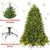 image6FT PreLit Artificial Christmas Tree Premium Spruce Tree with 650 LED Lights ampamp 8 Lighting Modes Hinged Branches ampamp Foldable Metal Stand Ideal for Home Office Party 6ft7ft 6in