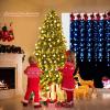 image6FT PreLit Artificial Christmas Tree Premium Spruce Tree with 650 LED Lights ampamp 8 Lighting Modes Hinged Branches ampamp Foldable Metal Stand Ideal for Home Office Party 6ft7ft 6in
