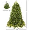 image6FT PreLit Artificial Christmas Tree Premium Spruce Tree with 650 LED Lights ampamp 8 Lighting Modes Hinged Branches ampamp Foldable Metal Stand Ideal for Home Office Party 6ft6ft