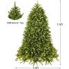 image6FT PreLit Artificial Christmas Tree Premium Spruce Tree with 650 LED Lights ampamp 8 Lighting Modes Hinged Branches ampamp Foldable Metal Stand Ideal for Home Office Party 6ft7ft 6in