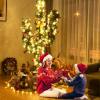 image6ft Artificial Cactus Christmas Tree PreLit Xmas Tree with 120 LED Lights Red ampamp Golden Ornaments ampamp Yellow Bowknot Seasonal Holiday Decoration Tree for Home Office Mall Party 6ft7ft